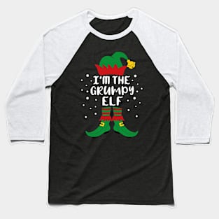 I'm The Grumpy Elf Family Christmas Baseball T-Shirt